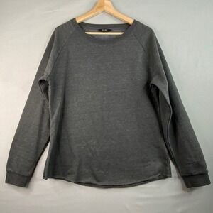 Huk Women's Gray Long Sleeve Sweatshirt Pullover Athleisure Size L